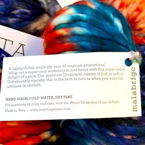 Brand new 12 Skeins Malabrigo Rasta Yarn Campfire Super Bulky Pure Merino Wool